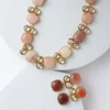 Agate Kundan Necklace Set