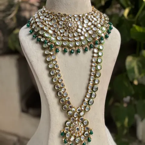 Green Colour Jewellery Classy Infusion With Hue Of Nature