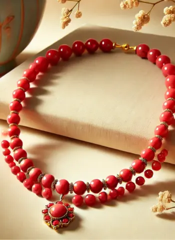 Short coral necklace designs