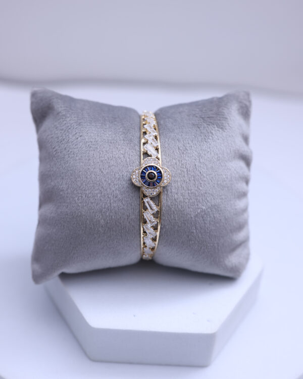 Blue Stone Diamond Cuff - Image 2