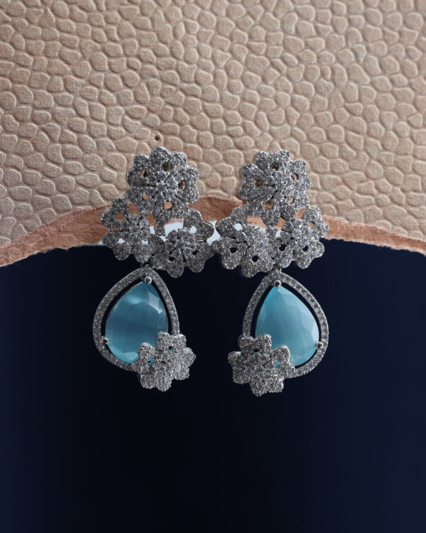 Blue Stone Earrings - Image 3
