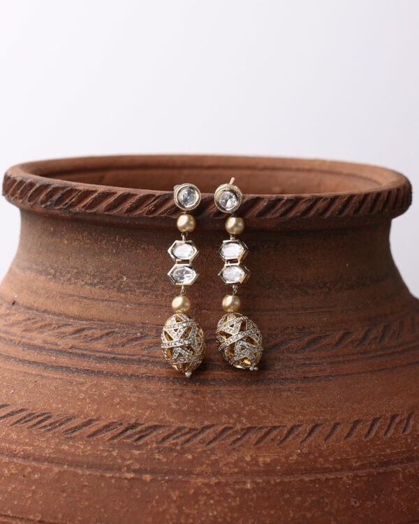 Earthern Drop Earrings - Image 3