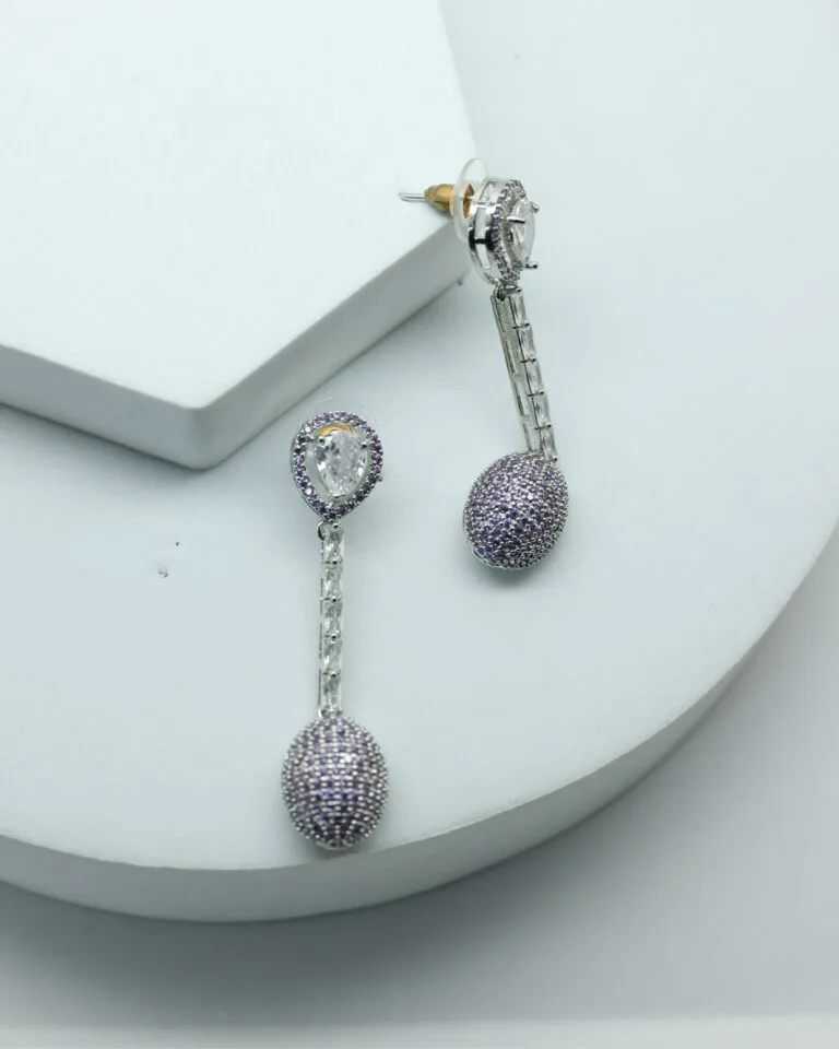 Lavender Haze Drops Long Earrings for Women